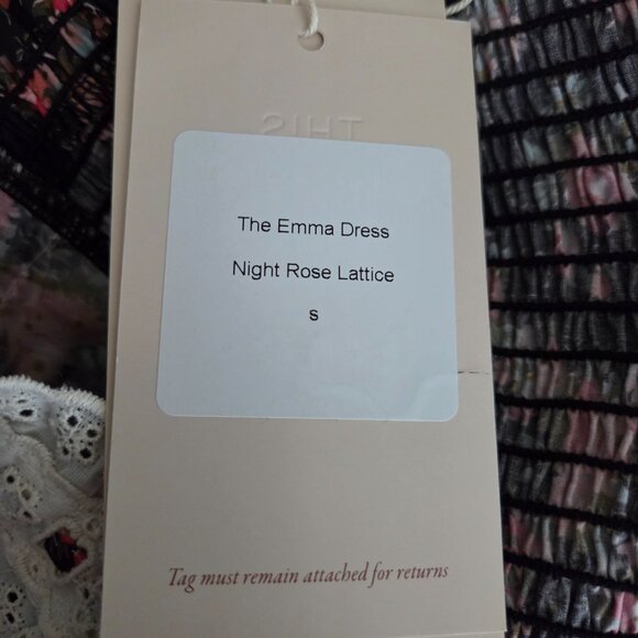 Christy Dawn Emma Dress in Night Rose Lattice size S NWT - Picture 8 of 9